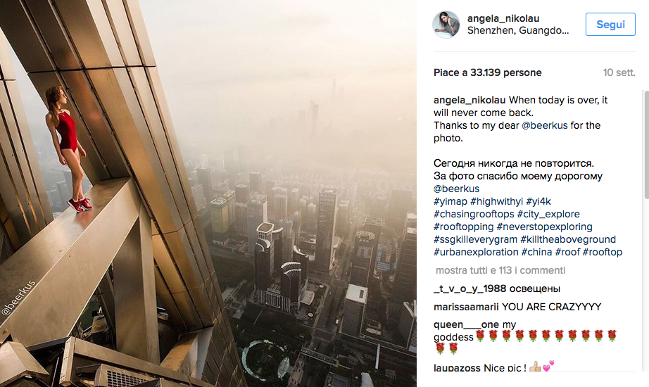 Dalla Russia le modelle con la passione per i selfie estremi