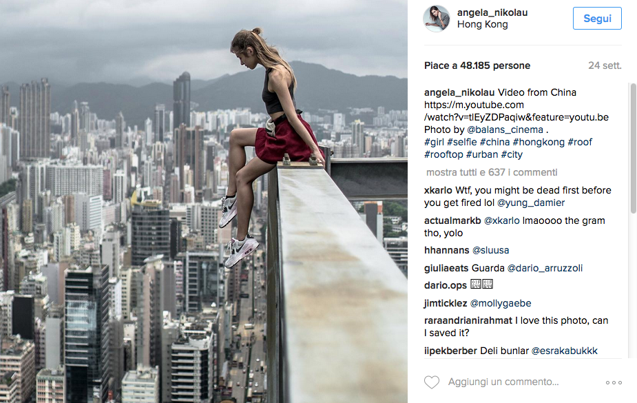 Dalla Russia le modelle con la passione per i selfie estremi