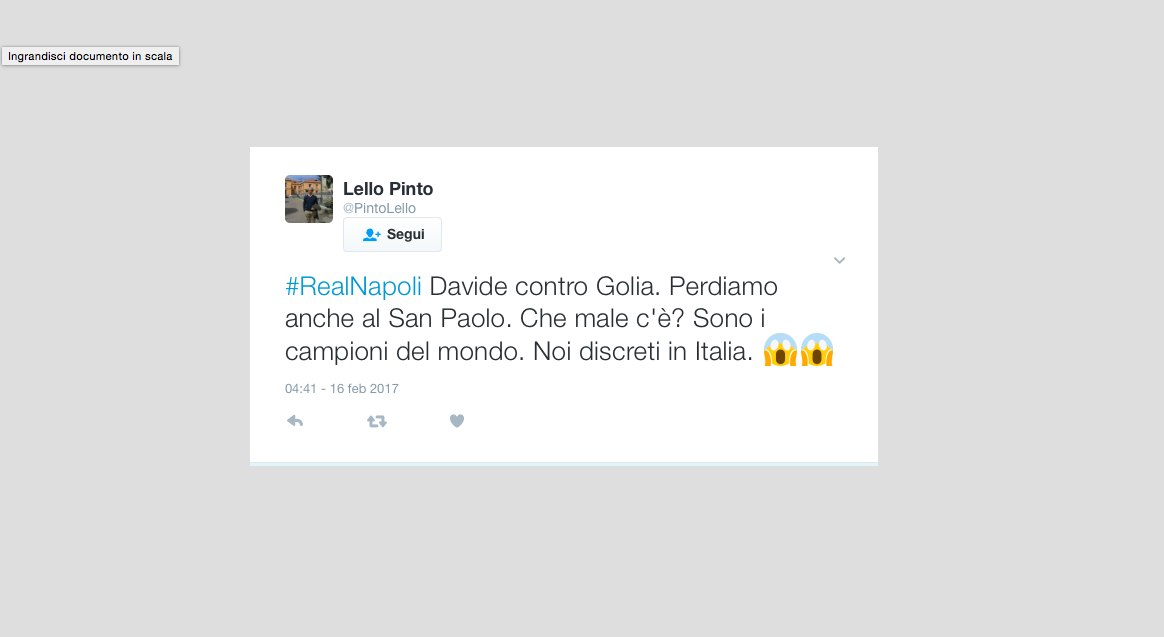 Real Madrid – Napoli 3-1: le reazioni dei tifosi sui social network Real Madrid – Napoli 3-1: le reazioni dei tifosi sui social network
