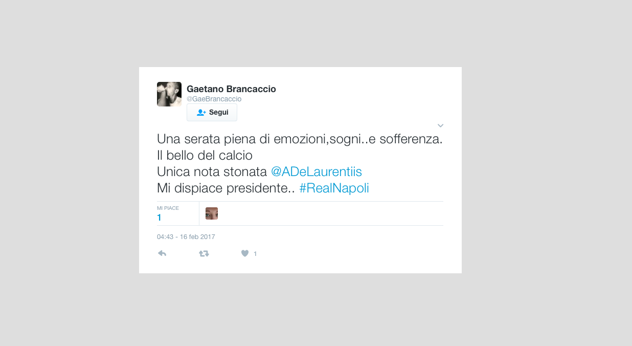 Real Madrid – Napoli 3-1: le reazioni dei tifosi sui social network Real Madrid – Napoli 3-1: le reazioni dei tifosi sui social network