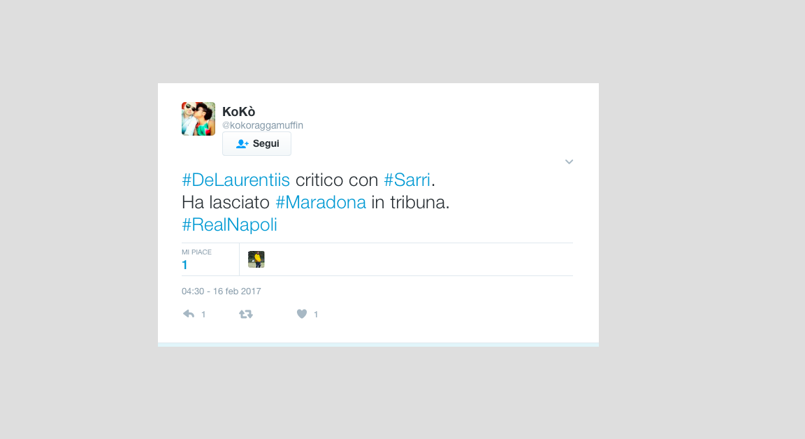 Real Madrid – Napoli 3-1: le reazioni dei tifosi sui social network Real Madrid – Napoli 3-1: le reazioni dei tifosi sui social network