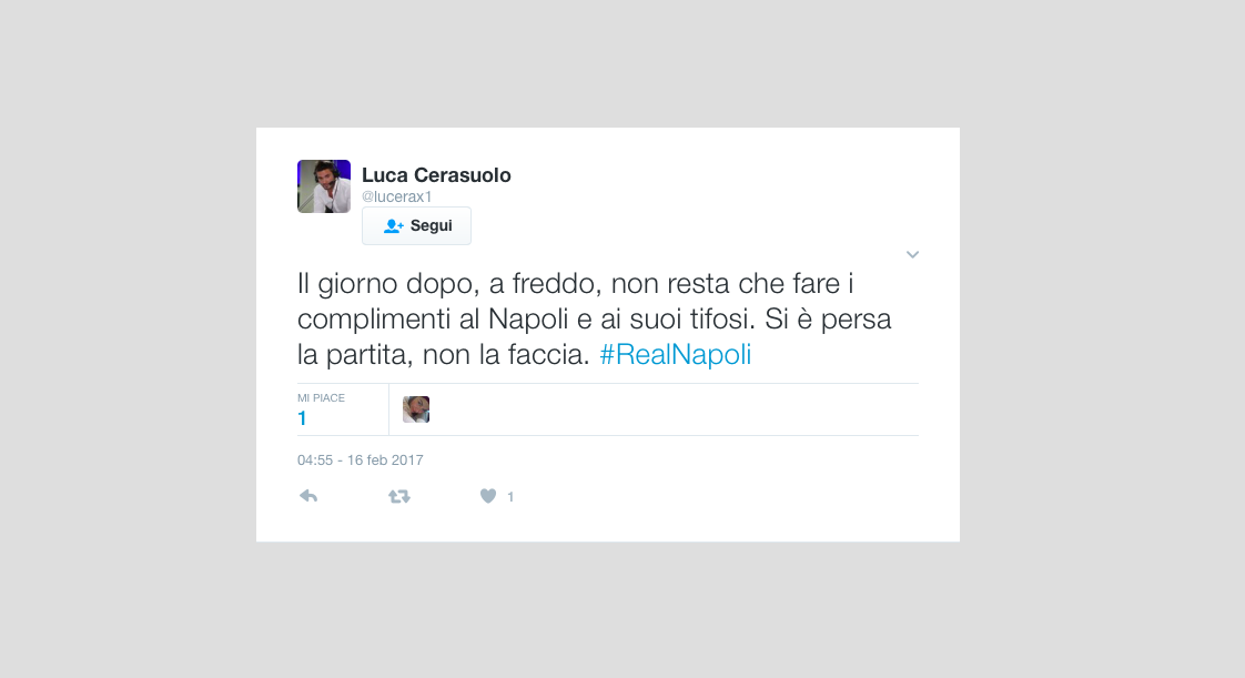 Real Madrid – Napoli 3-1: le reazioni dei tifosi sui social network Real Madrid – Napoli 3-1: le reazioni dei tifosi sui social network