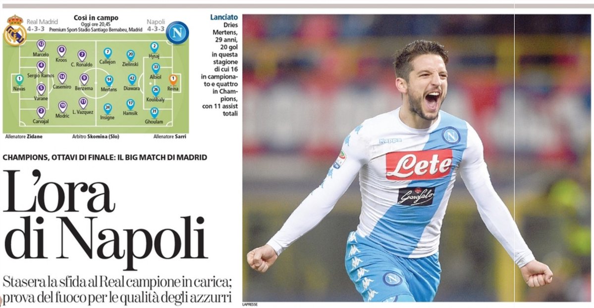 Real Madrid-Napoli: tutto sulla sfida di Champions del Bernabeu