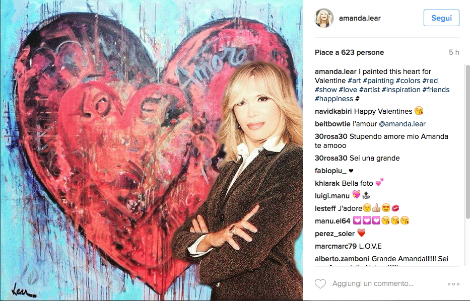 Il San Valentino vip si condivide sui social