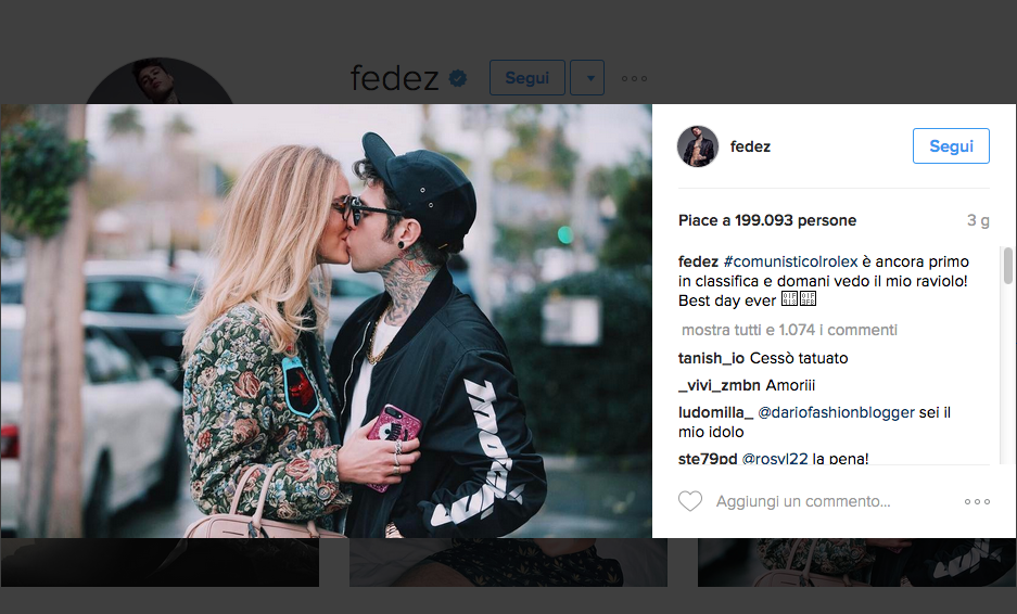 Il San Valentino vip si condivide sui social