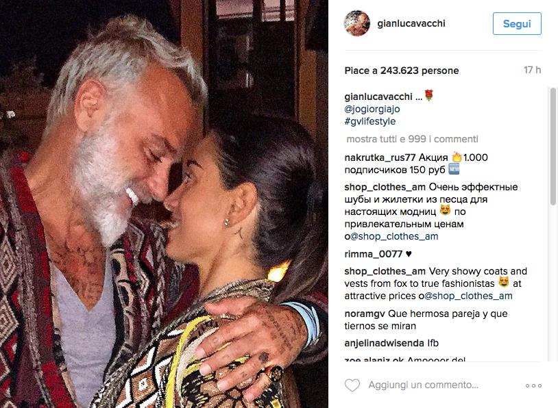 Il San Valentino vip si condivide sui social