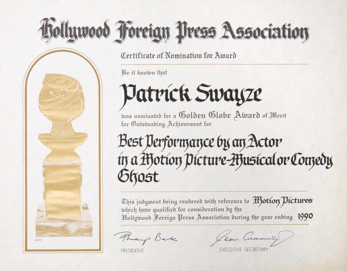 Galleria foto 'Patrick Swayze, all’asta i memorabilia dell’attore' - foto 7