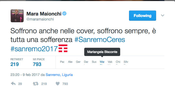 #Sanremo 2017, il Festival è (anche) sui social network #Sanremo 2017, il Festival è (anche) sui social network
