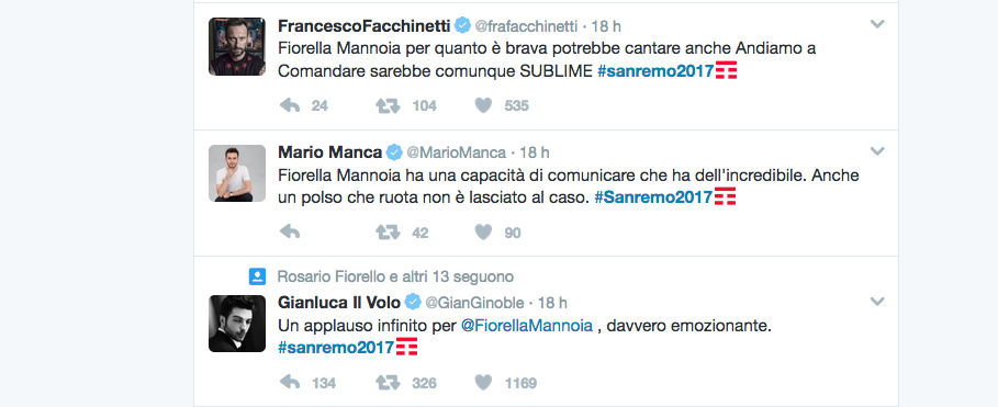 #Sanremo 2017, il Festival è (anche) sui social network #Sanremo 2017, il Festival è (anche) sui social network
