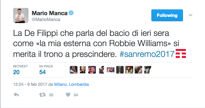 #Sanremo 2017, il Festival è (anche) sui social network #Sanremo 2017, il Festival è (anche) sui social network