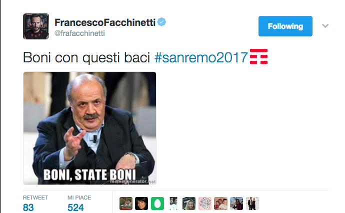 #Sanremo 2017, il Festival è (anche) sui social network #Sanremo 2017, il Festival è (anche) sui social network