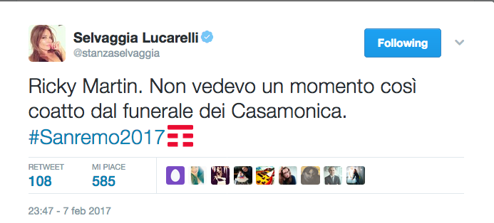 #Sanremo 2017, il Festival è (anche) sui social network #Sanremo 2017, il Festival è (anche) sui social network