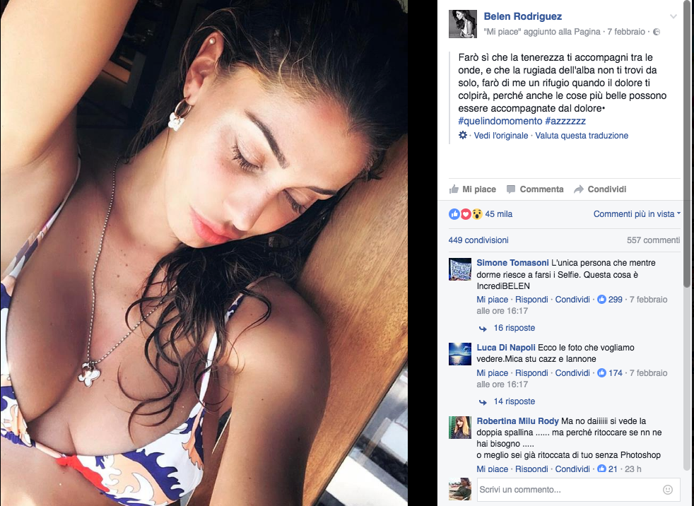 Stefano De Martino difende Belén dagli insulti social