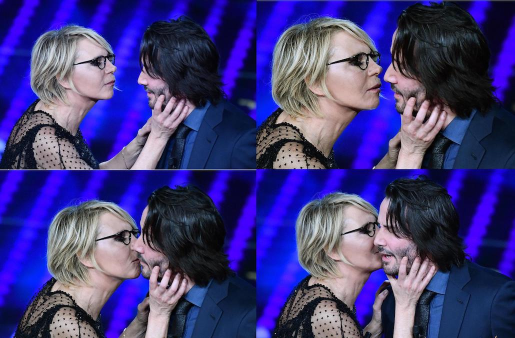 Sanremo 2017: Totti show al Festival, Robbie Williams bacia la De Filippi