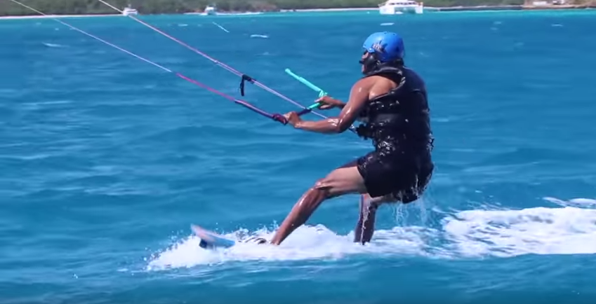 Barack Obama e Richard Branson, kitebord alle Isole Vergini