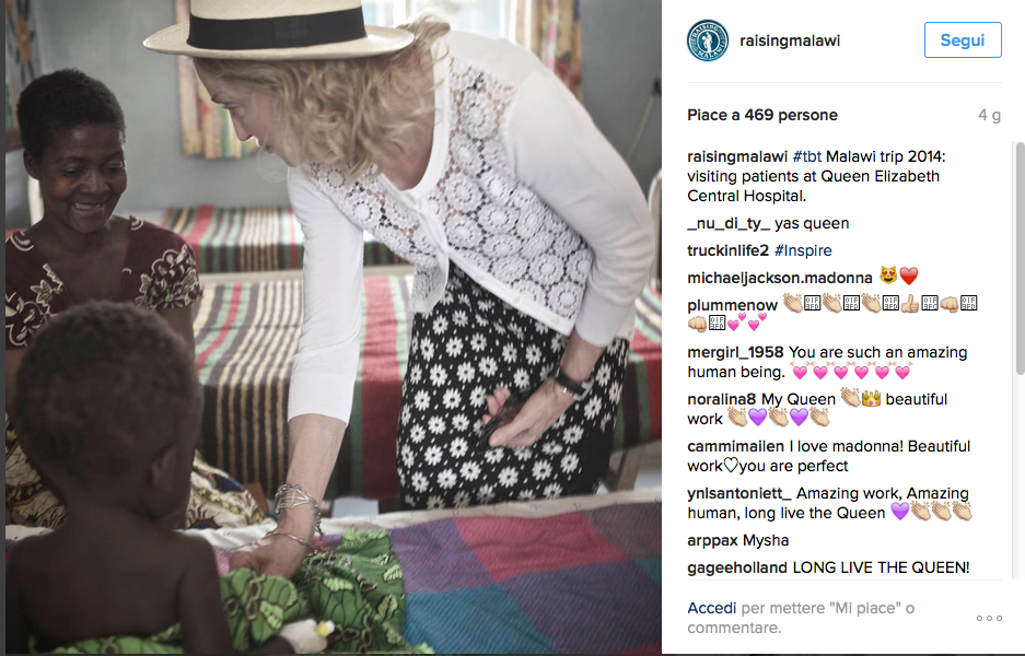 Madonna adotta due gemelle del Malawi