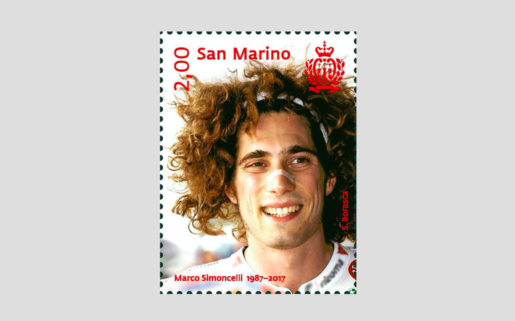 San Marino, un francobollo per ricordare Marco Simoncelli San Marino, un francobollo per ricordare Marco Simoncelli