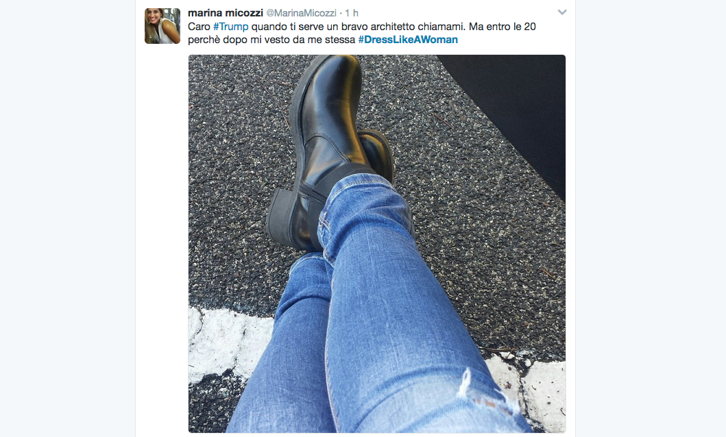 #DressLikeAWoman, la risposta social al sessismo di Donald Trump #DressLikeAWoman, la risposta social al sessismo di Donald Trump