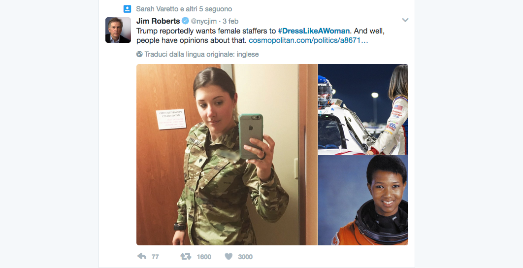 #DressLikeAWoman, la risposta social al sessismo di Donald Trump #DressLikeAWoman, la risposta social al sessismo di Donald Trump