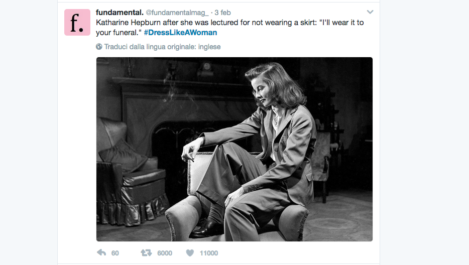 #DressLikeAWoman, la risposta social al sessismo di Donald Trump #DressLikeAWoman, la risposta social al sessismo di Donald Trump