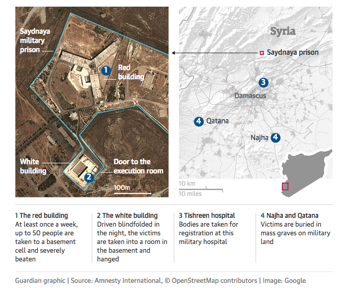 Siria, Amnesty: le impiccaggioni degli oppositori di Assad