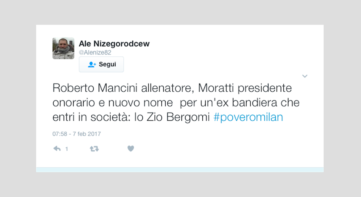 Milan, suggestione di mercato: Mancini per Montella con i cinesi? Milan, suggestione di mercato: Mancini per Montella con i cinesi?