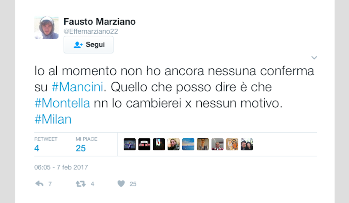Milan, suggestione di mercato: Mancini per Montella con i cinesi? Milan, suggestione di mercato: Mancini per Montella con i cinesi?