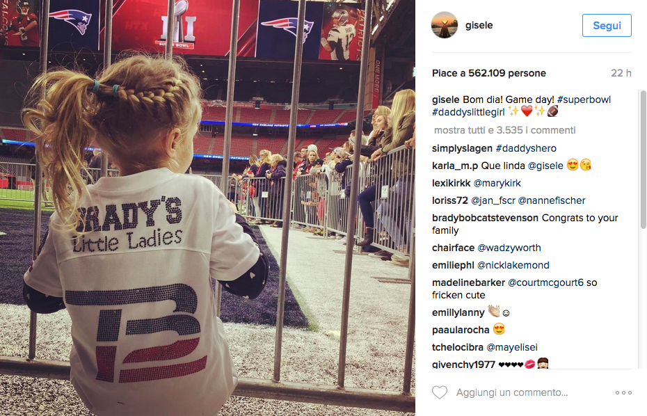 Gisele Bundchen al Super Bowl bacia Tom Brady
