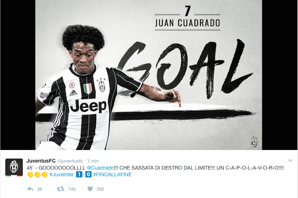 Juventus – Inter 1-0: una perla di Cuadrado decide il derby d’Italia Juventus – Inter 1-0: una perla di Cuadrado decide il derby d’Italia