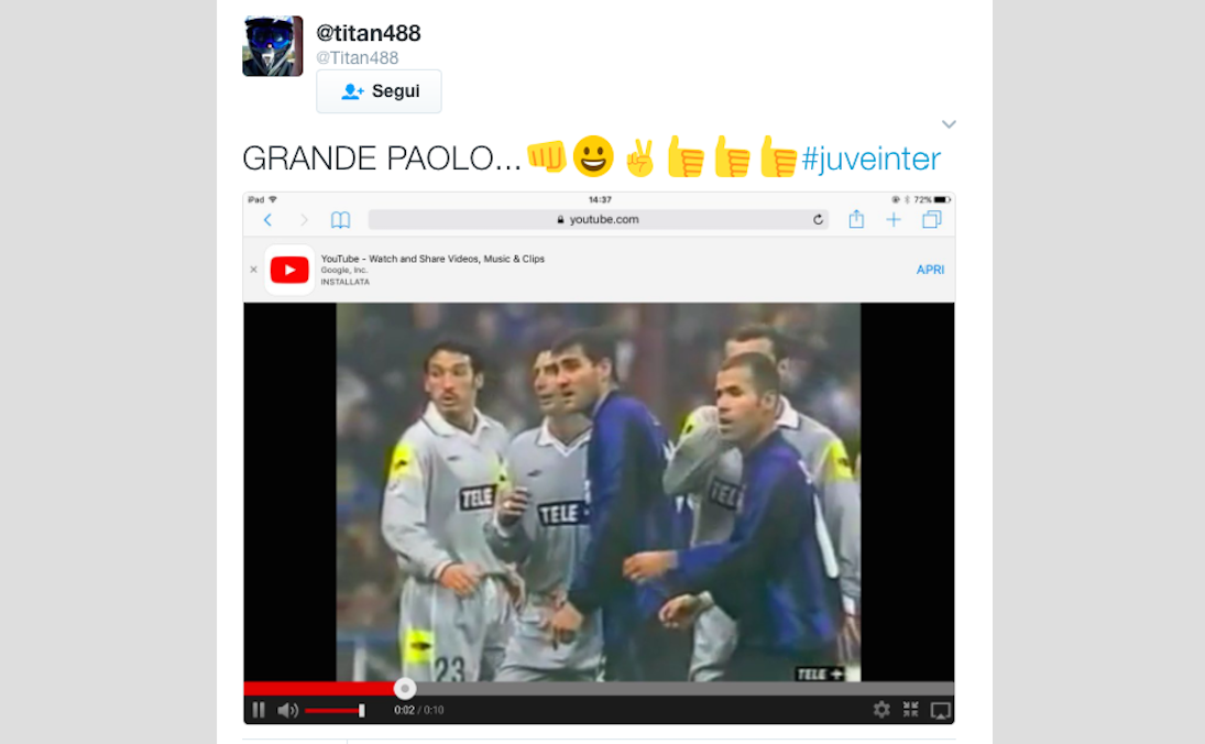 Juventus – Inter: il derby d’Italia visto dai social network