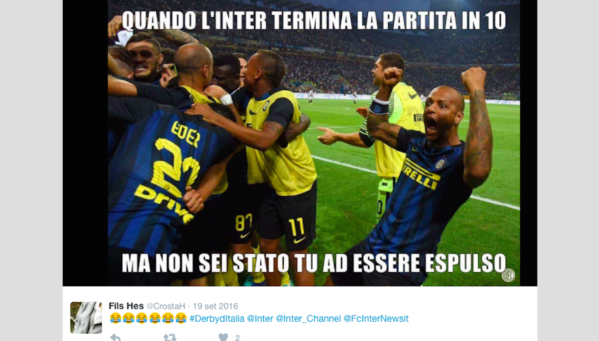 Juventus – Inter: il derby d’Italia visto dai social network
