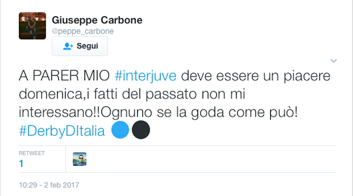 Juventus – Inter: il derby d’Italia visto dai social network
