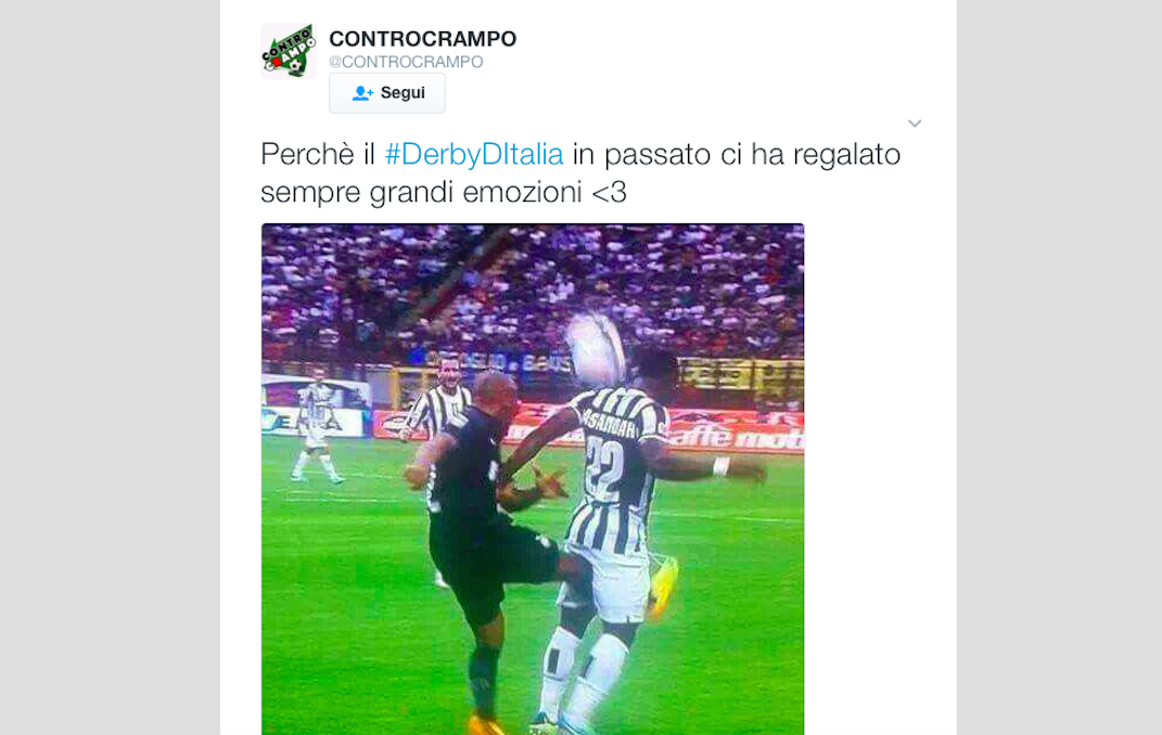 Juventus – Inter: il derby d’Italia visto dai social network