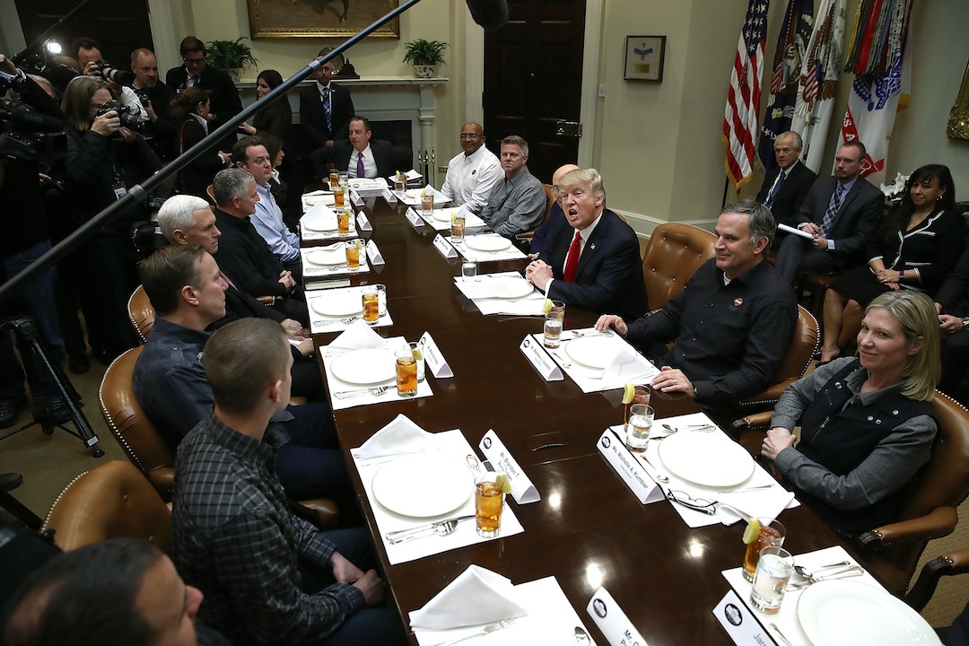 I vertici Harley Davidson a pranzo alla Casa Bianca I vertici Harley Davidson a pranzo alla Casa Bianca