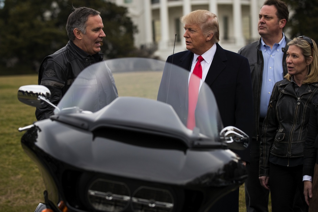 I vertici Harley Davidson a pranzo alla Casa Bianca I vertici Harley Davidson a pranzo alla Casa Bianca