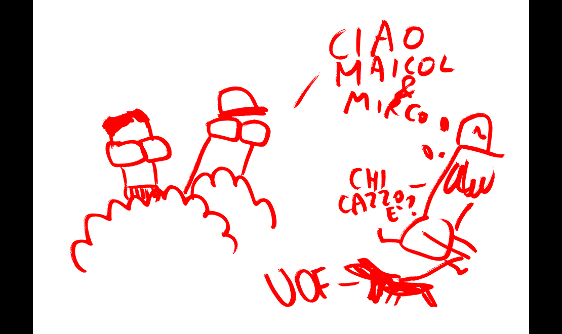 ‘Il papà di Dio’: intervista disegnata da Maicol&Mirco