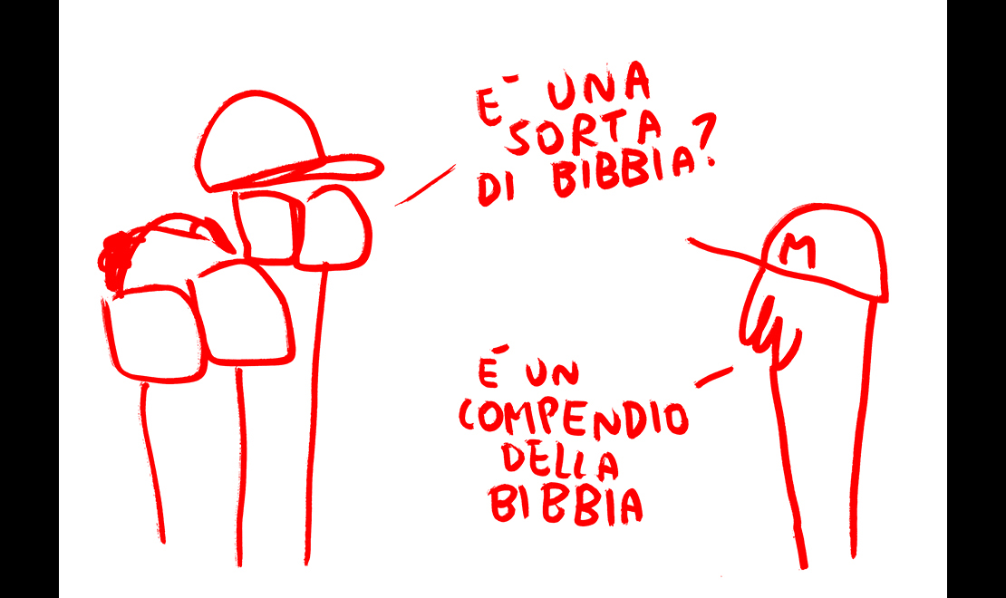 ‘Il papà di Dio’: intervista disegnata da Maicol&Mirco