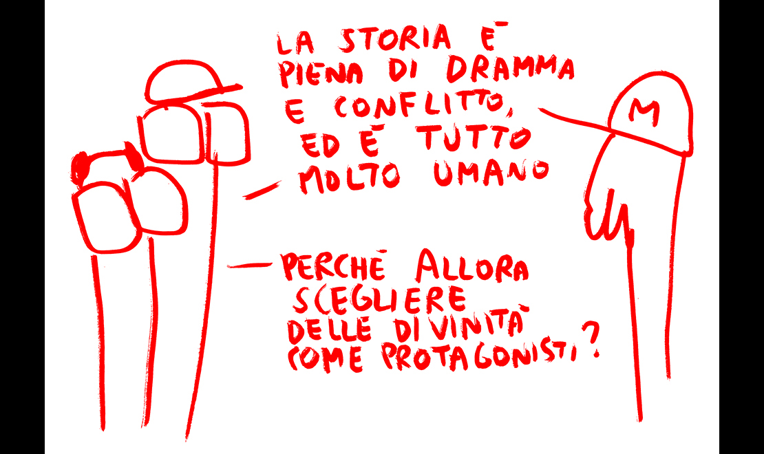 ‘Il papà di Dio’: intervista disegnata da Maicol&Mirco