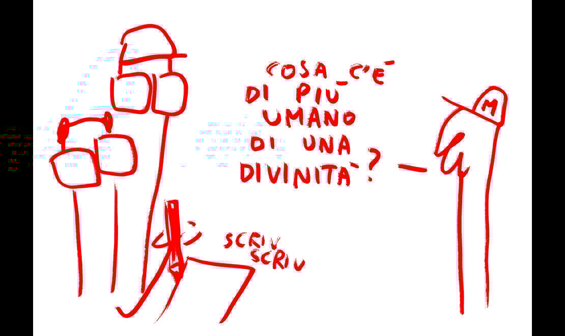 ‘Il papà di Dio’: intervista disegnata da Maicol&Mirco