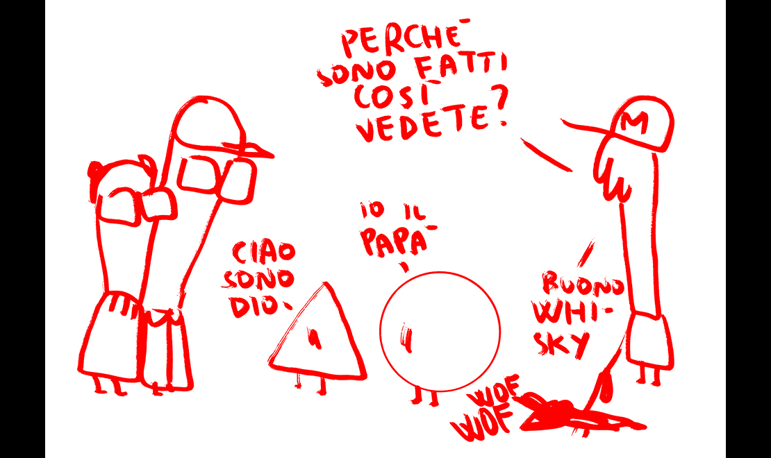 ‘Il papà di Dio’: intervista disegnata da Maicol&Mirco