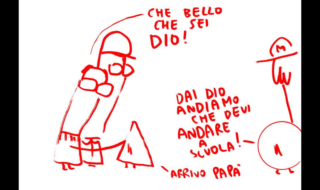 ‘Il papà di Dio’: intervista disegnata da Maicol&Mirco