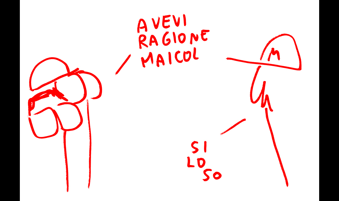 ‘Il papà di Dio’: intervista disegnata da Maicol&Mirco