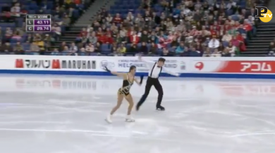 Pattinaggio Artistico: Marchei-Hotarek l’esercizio nella gara a coppie