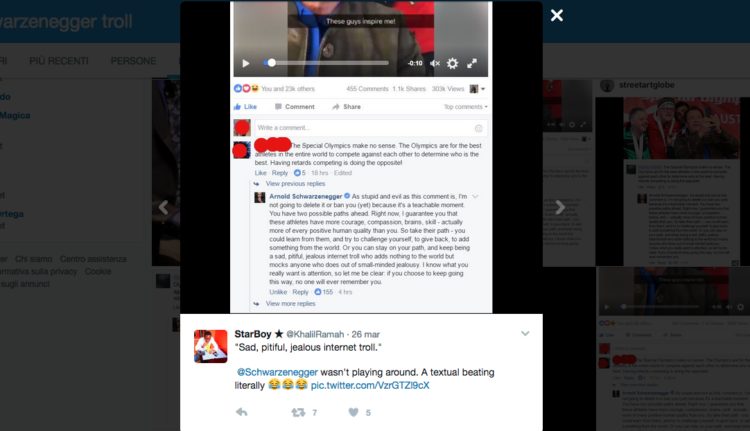 La battaglia di Arnold Schwarzenegger contro il bullismo social La battaglia di Arnold Schwarzenegger contro il bullismo social