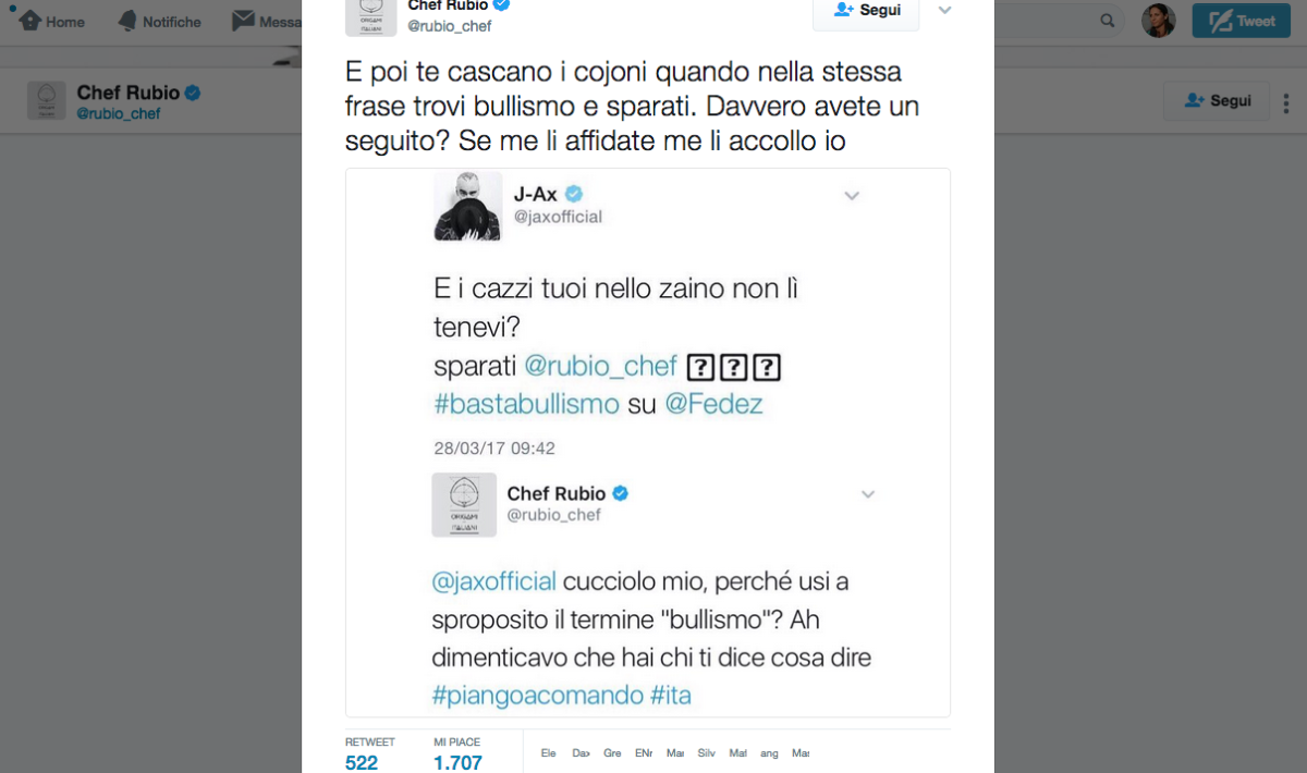 Galleria foto 'Le ragioni della lite social tra Chef Rubio e J-Ax' - foto 5