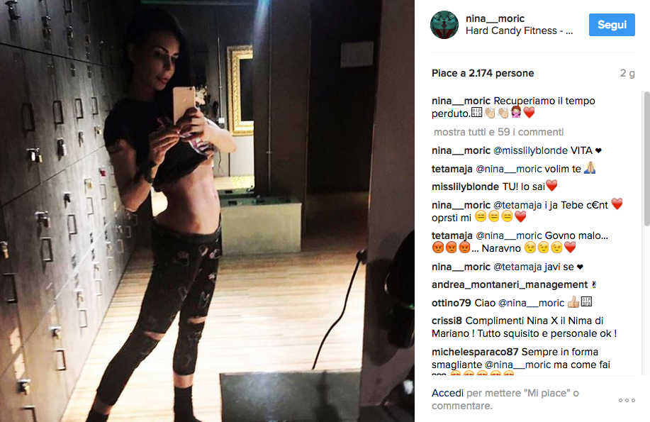 Nina Moric contro tutti sui social network