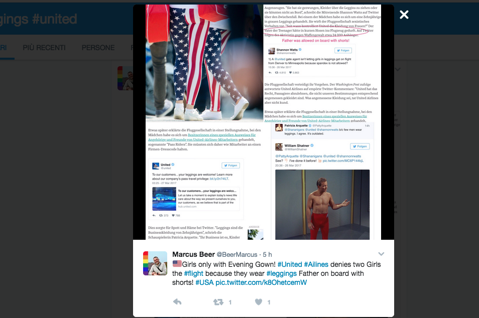 No ai leggings in aereo, la rivolta vip su twitter