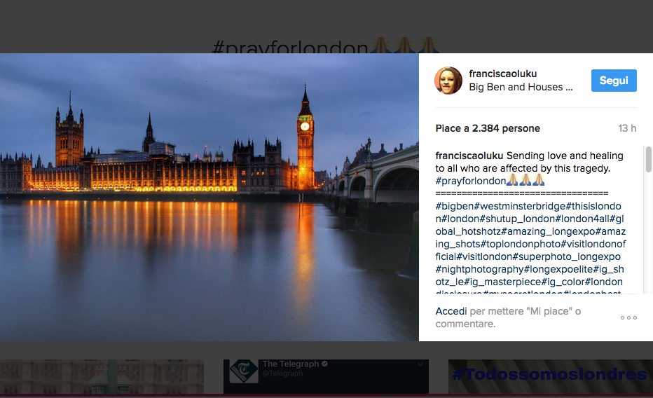 #PrayForLondon, la solidarietà dei social network dopo gli attacchi a Londra #PrayForLondon, la solidarietà dei social network dopo gli attacchi a Londra