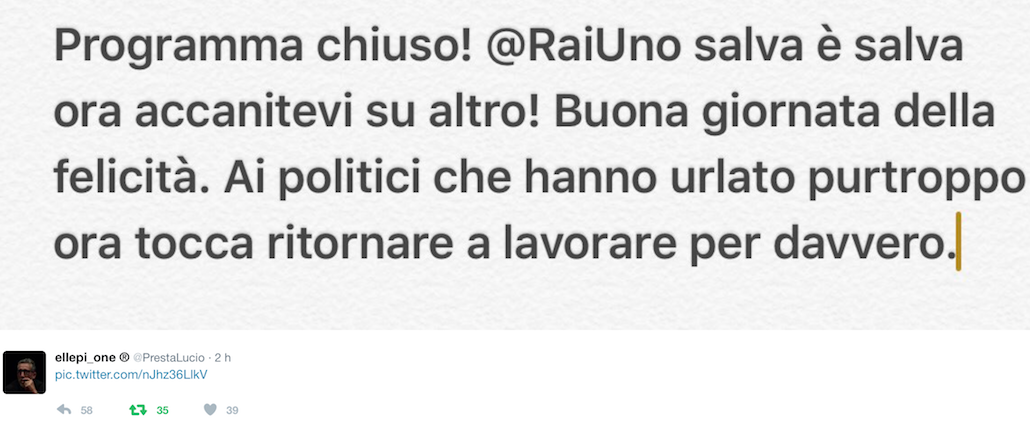 Perché è giusto chiudere il programma di Paola Perego