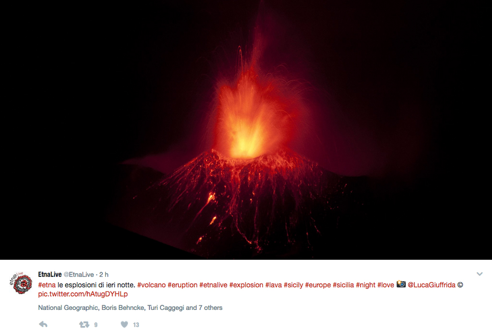 Etna, l’eruzione – FOTO e VIDEO Etna, l’eruzione – FOTO e VIDEO